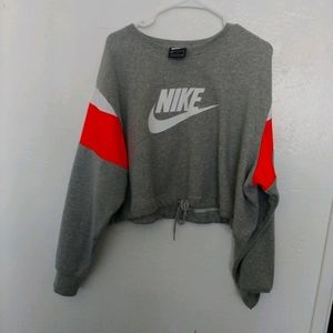 Cute Retro Nike Cropped Plus size Sweatshirt